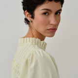 Claudia Poplin Blouse in Yellow
