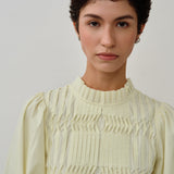 Claudia Poplin Blouse in Yellow
