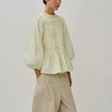 Utility Twill Barrel Pants in Beige