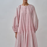 Studio Pintuck Dress in Pink