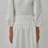 Escapade Pleated Skirt in White
