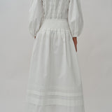 Escapade Pleated Skirt in White