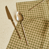Ina Linen Gingham Tea Towels in Basil