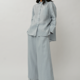 Salon Linen Pants in Powder Blue