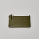 Midcentury Zipped Cardholder in Fig