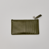 Midcentury Zipped Cardholder in Fig