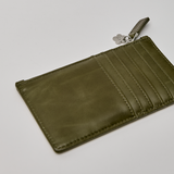 Midcentury Zipped Cardholder in Fig