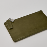 Midcentury Zipped Cardholder in Fig