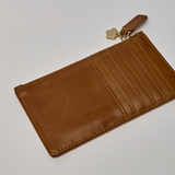 Midcentury Zipped Cardholder in Maple