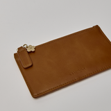 Midcentury Zipped Cardholder in Maple