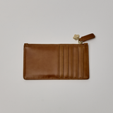 Midcentury Zipped Cardholder in Maple