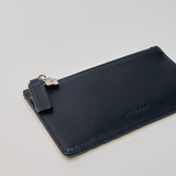 Midcentury Zipped Cardholder in Marine