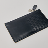 Midcentury Zipped Cardholder in Marine