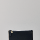 Midcentury Zipped Cardholder in Marine