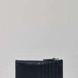 Midcentury Zipped Cardholder in Marine