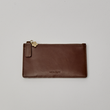 Midcentury Zipped Cardholder in Sandalwood