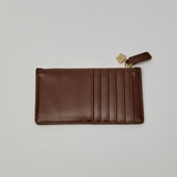 Midcentury Zipped Cardholder in Sandalwood