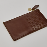 Midcentury Zipped Cardholder in Sandalwood