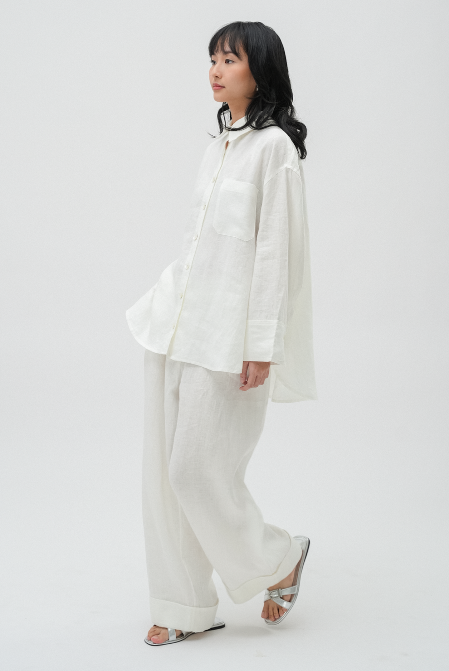 Friday Linen Shirt in White