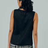 Midtown Linen Top in Black