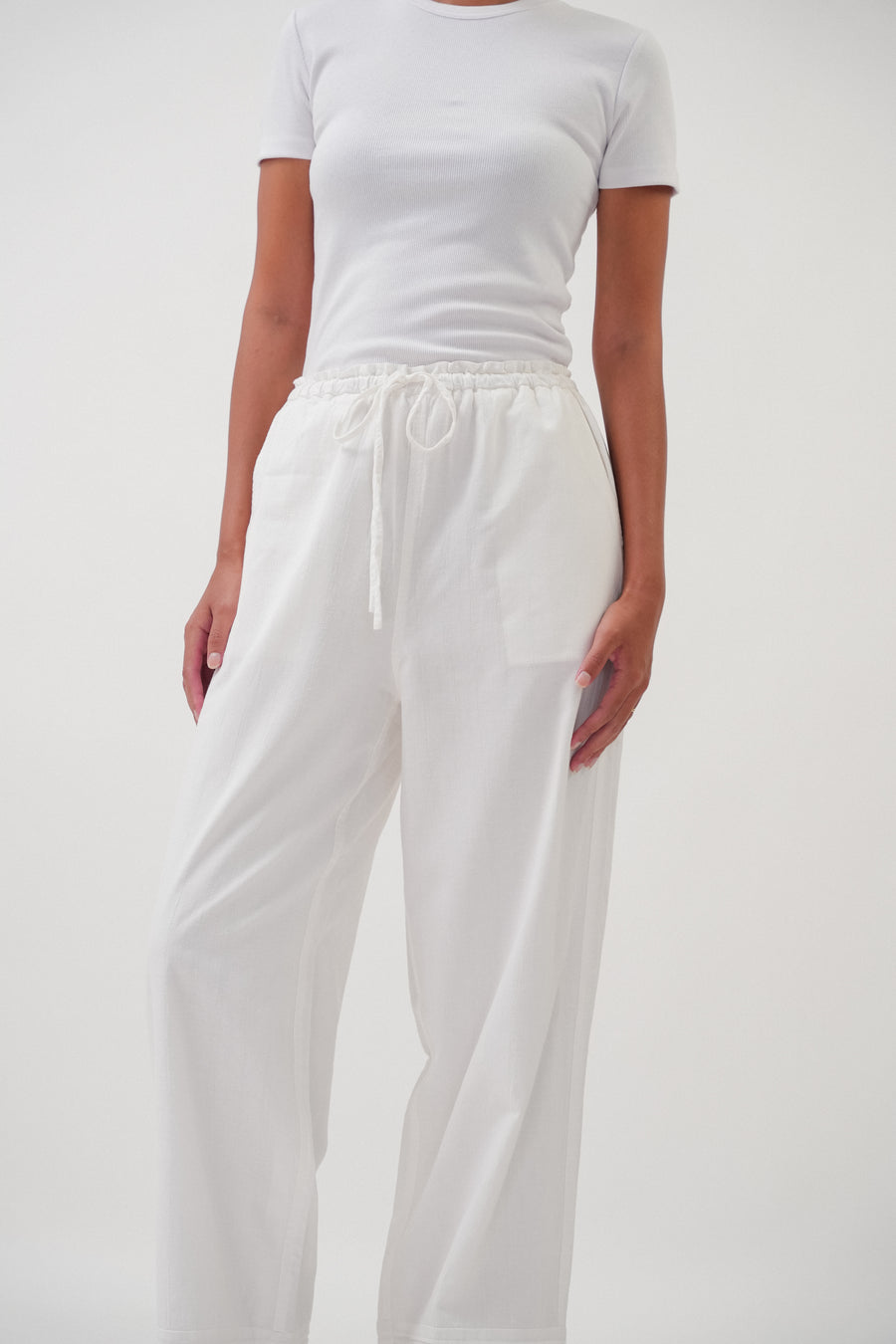 Lalitha Pleated Pants in White