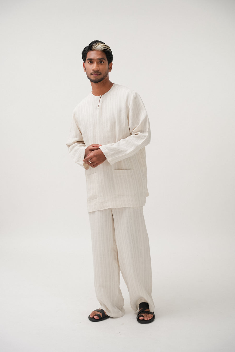 Musa Linen Set in Ivory