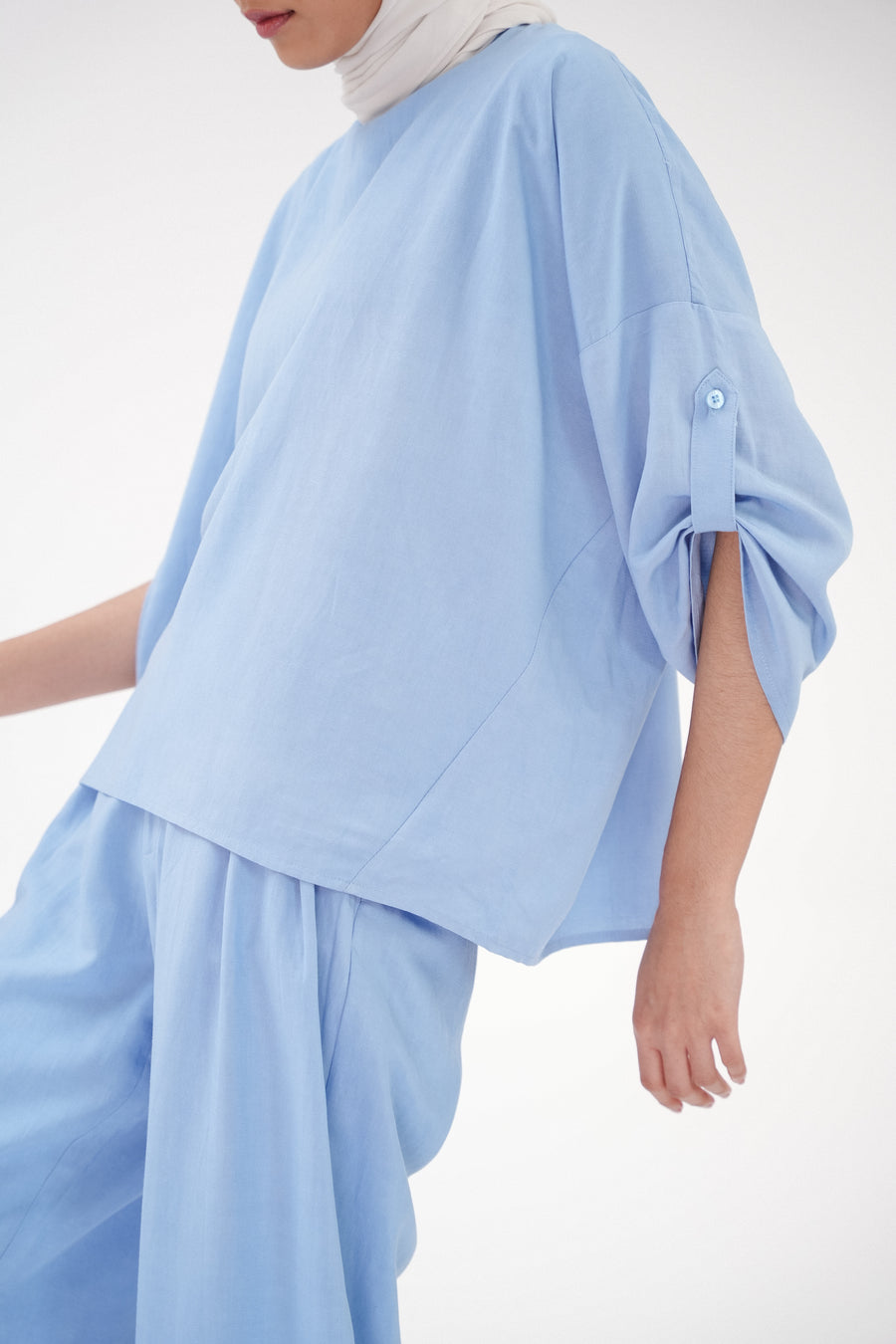 All-Rounder Blouse in Baby Blue