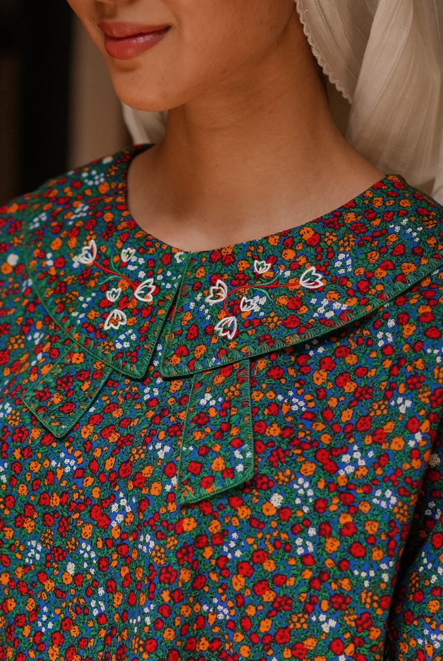 Siti Kedah Set in Blue Floral