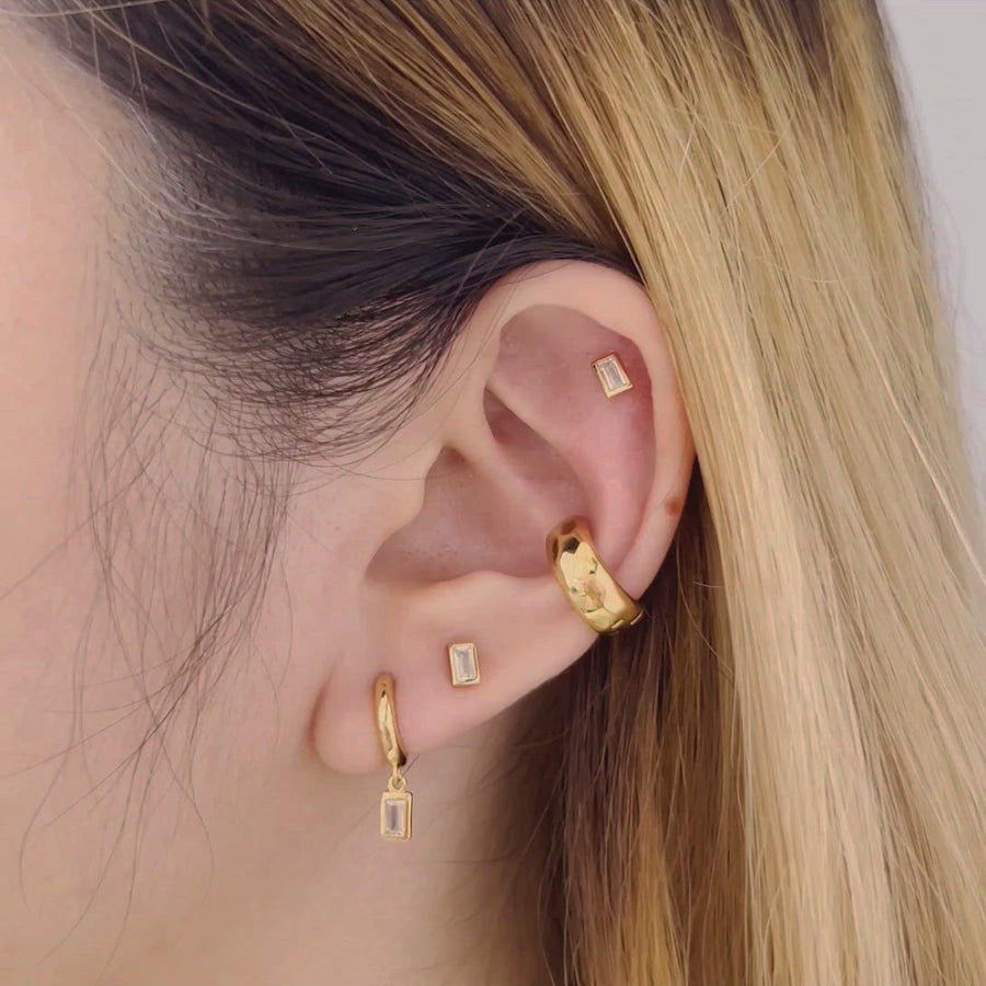 Morning Mist Gold Earrings Set