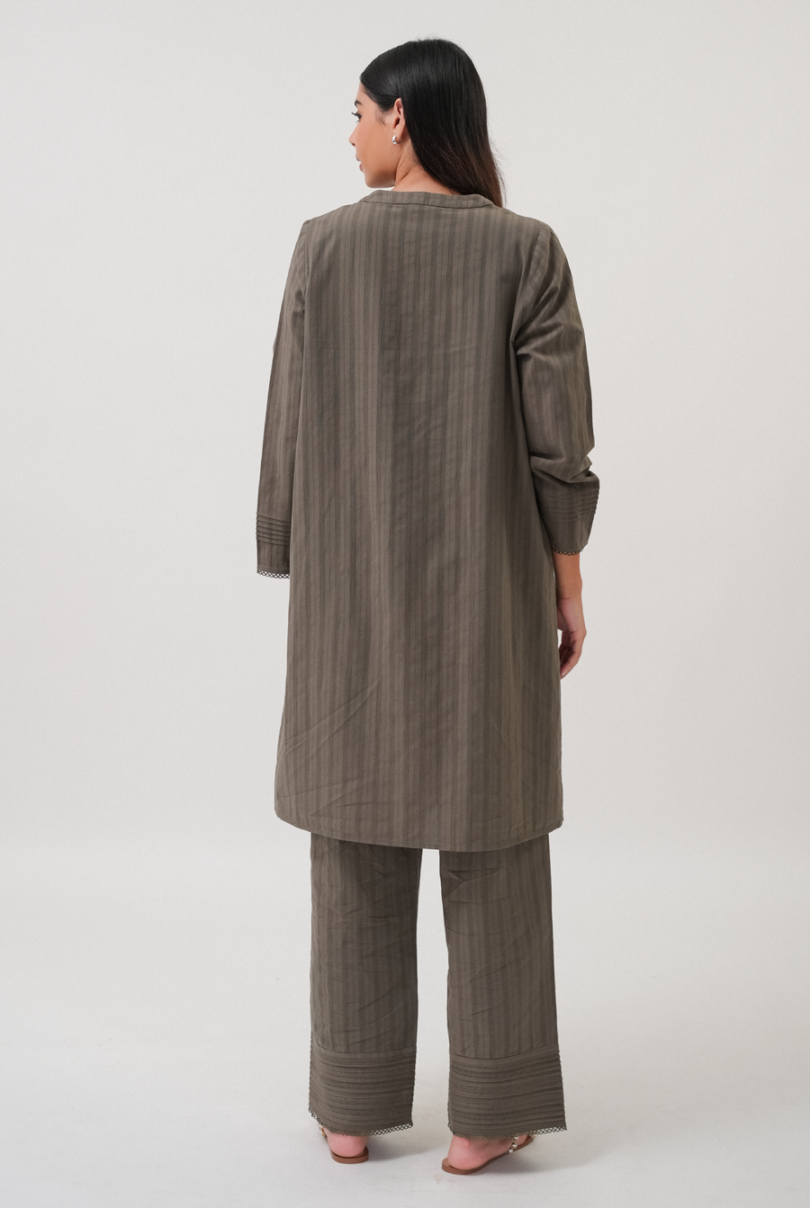 Lalitha Pleated Pants in Olive