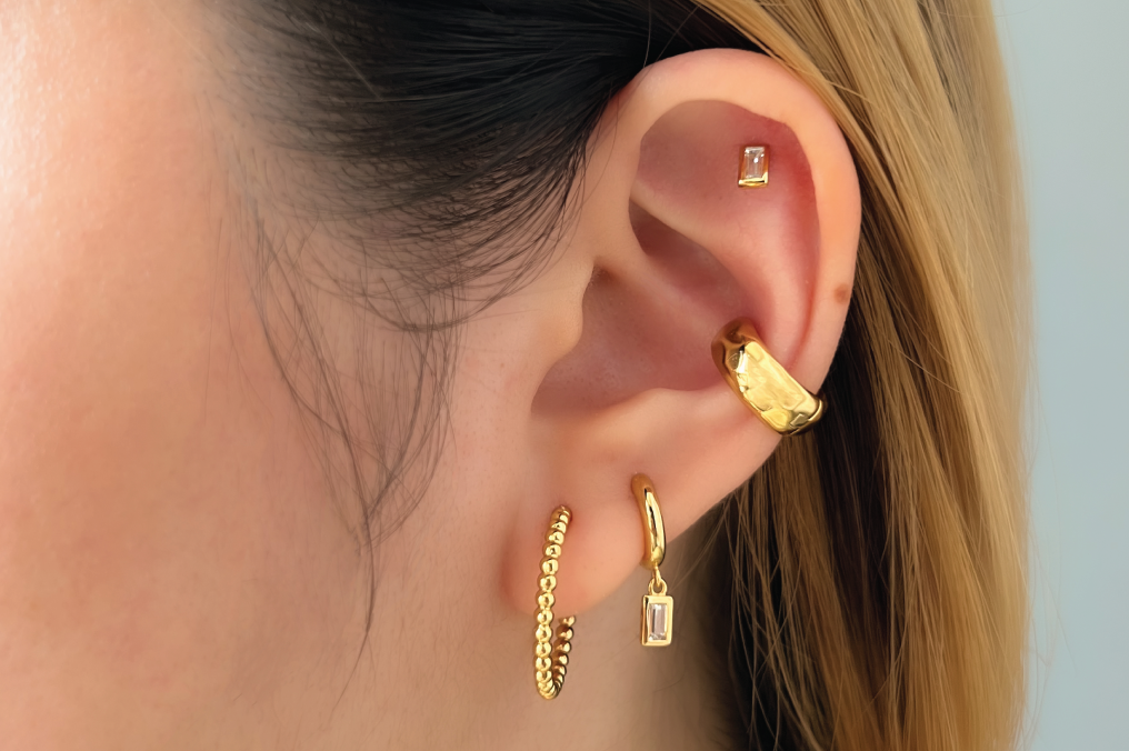 17mm gold hoop earrings deals