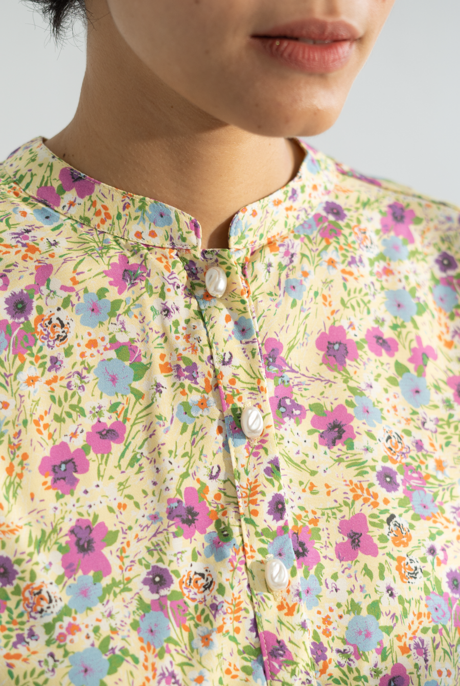 Sabrina Set in Yellow Floral