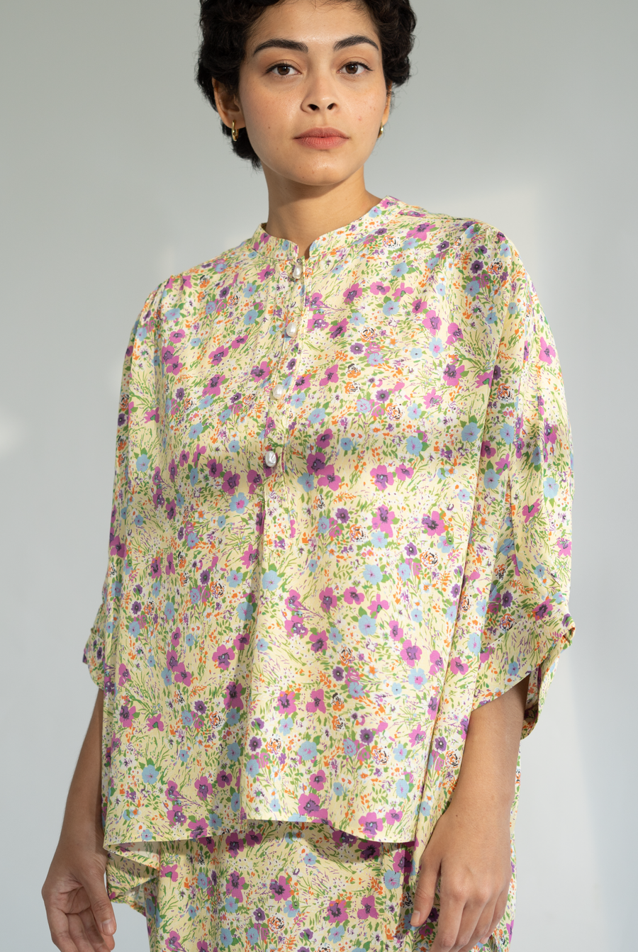 Sabrina Set in Yellow Floral