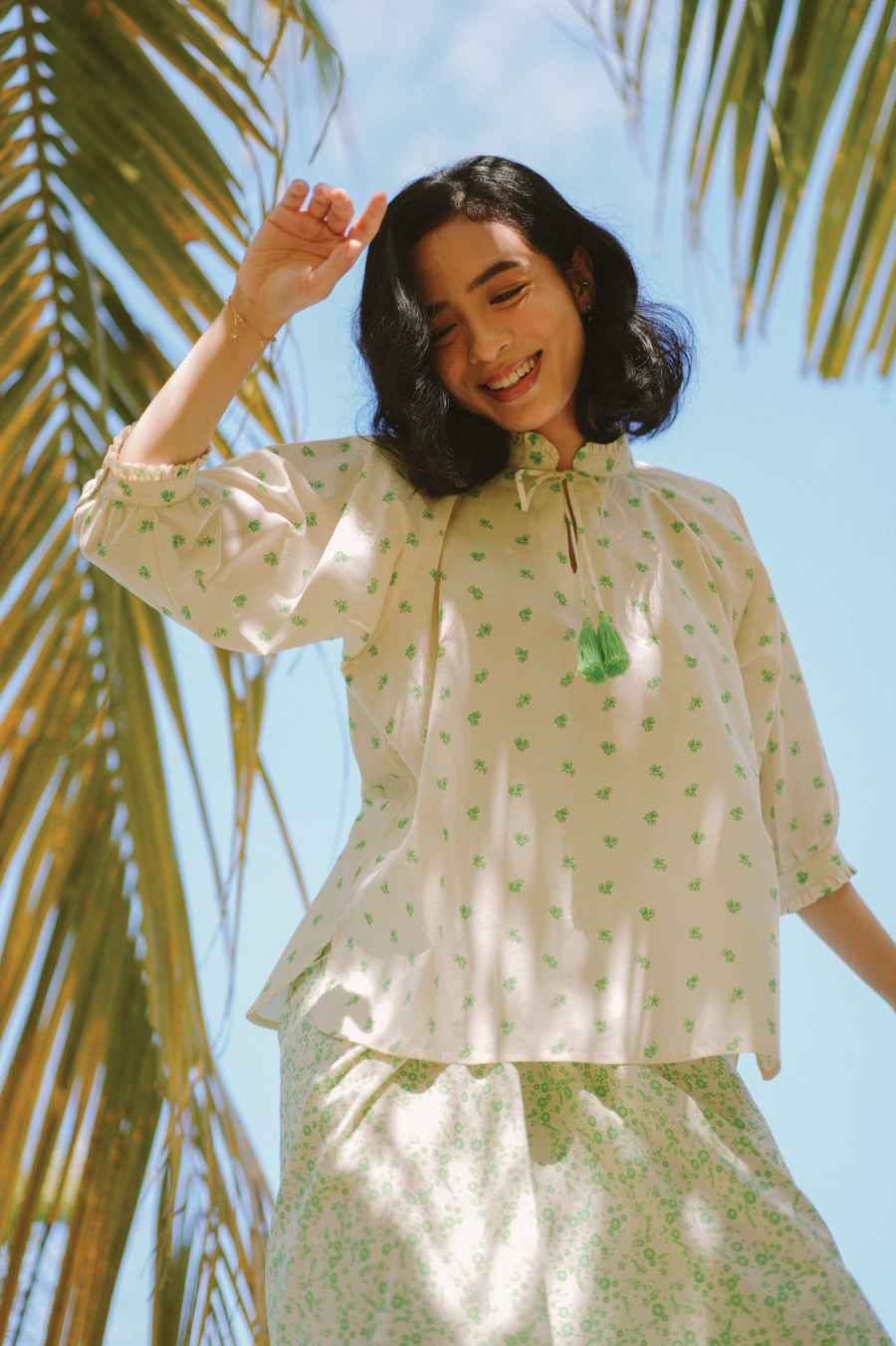 Riang Blouse in 'Limau'