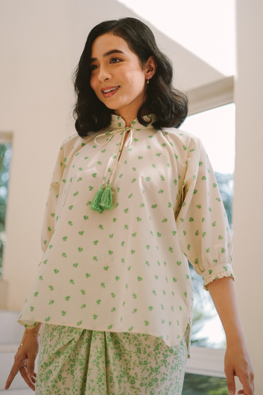 Riang Blouse in 'Limau'